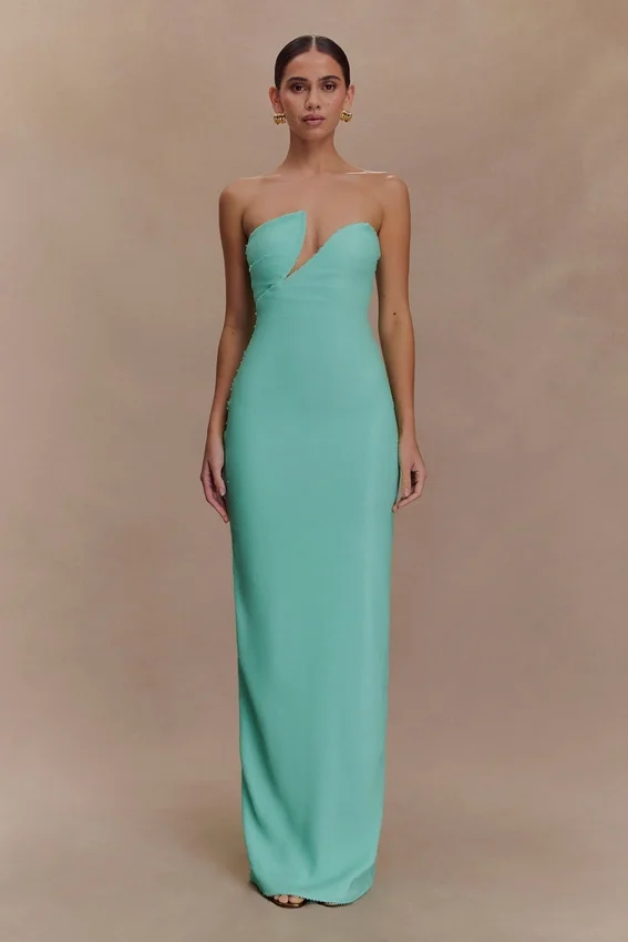 Winston Strapless Sequin Maxi Dress – Lagoon Winston Strapless Sequin Maxi Dress – Lagoon