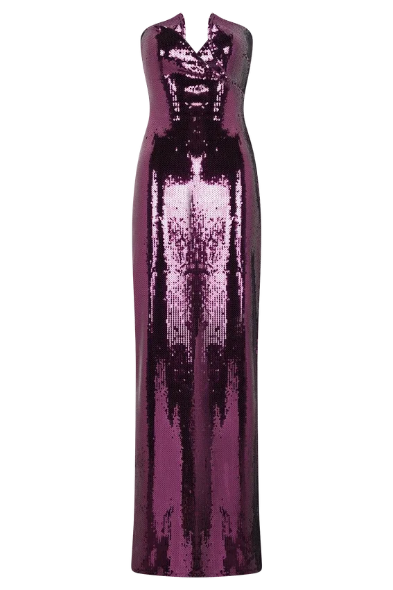 Winston Strapless Sequin Maxi Dress – Plum Winston Strapless Sequin Maxi Dress – Plum