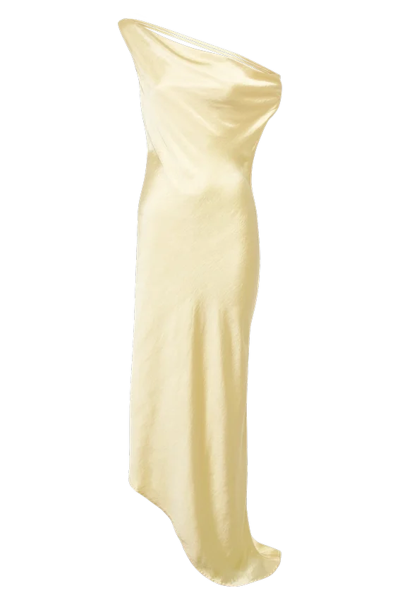 Yvette Slip Maxi Dress With Asymmetrical Hem – Butter Yvette Slip Maxi Dress With Asymmetrical Hem – Butter