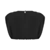 Zendaya Silk Crop Top – Black