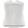 Zillah Strapless Cotton Top – White